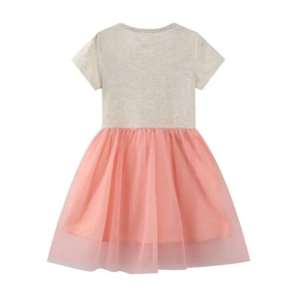 Los Angeles Boutique Swan Sequin Tulle Twirl Dress Casual Party School Cute 6